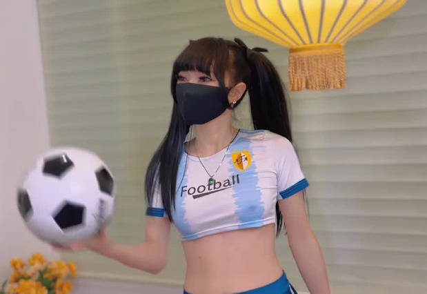 91茄子.助力世界杯为阿根廷加油-甜心宝贝