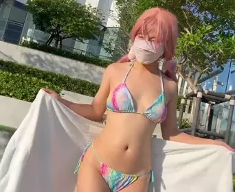 猛料原创.男友爆操性感比基尼泳装小嫩妹-樱花小猫